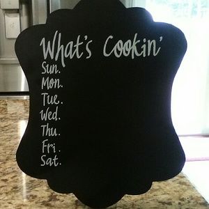 Chalkboard menu